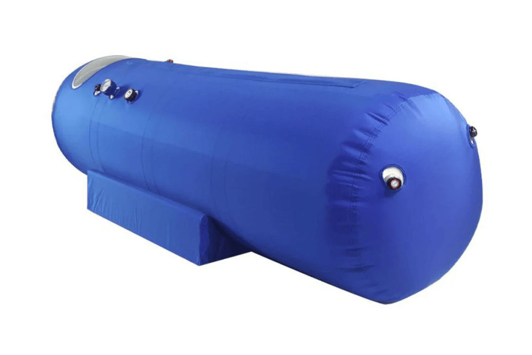 Macy-Pan ST701 1.3 ATA Soft Lying Hyperbaric Chamber external pressure gauges, emergency relief valves, and air relief valves