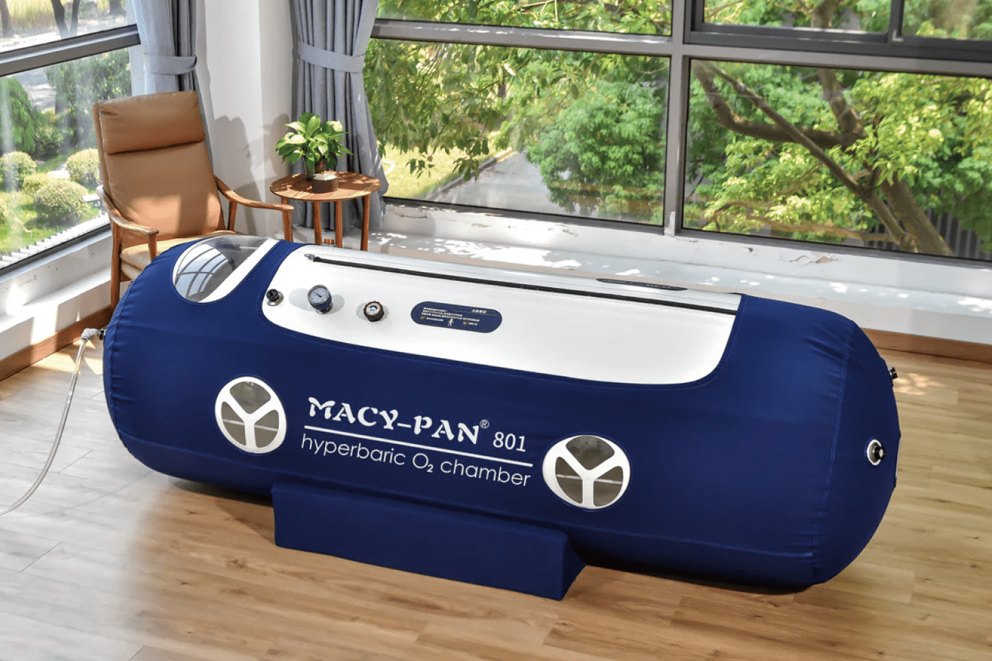 Elegant upper front view of Macypan St801 Hyperbaric Chamber
