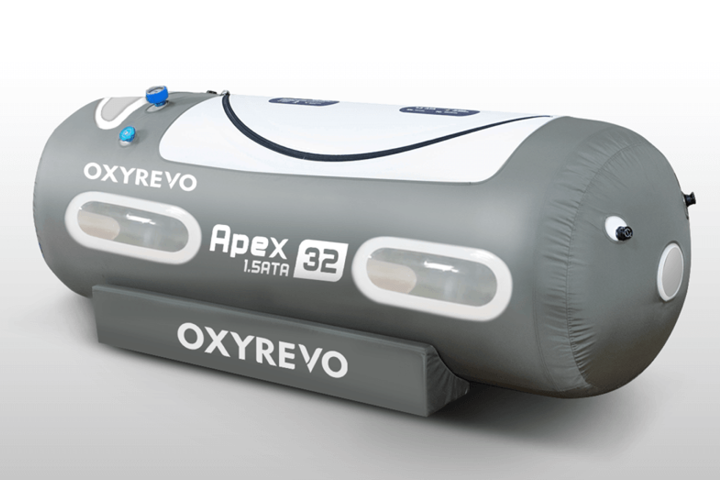 Portable Oxyrevo Personal Hyperbaric Chamber Features with seven large double-layered windows
