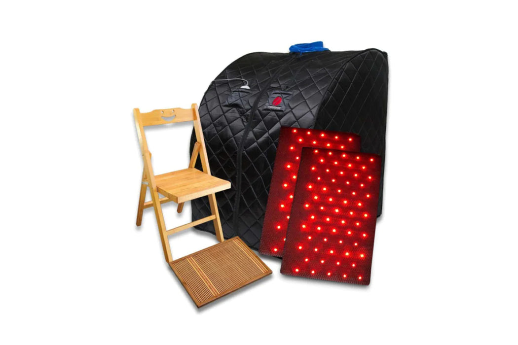 Therasage Thera360 PLUS Personal Sauna (Black) set