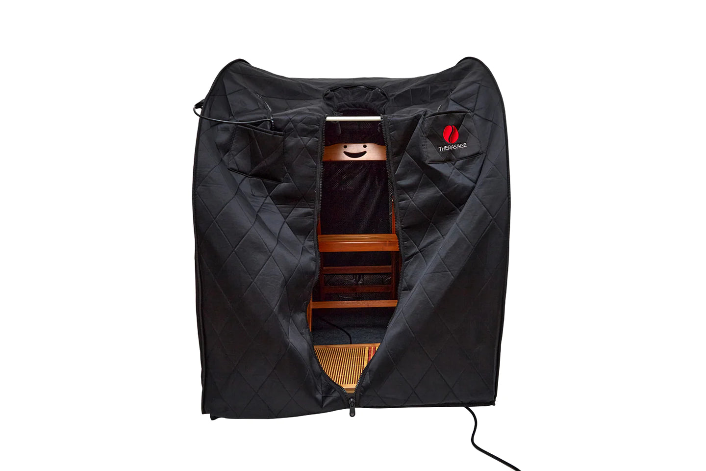 Therasage personal Home Sauna with chair inside