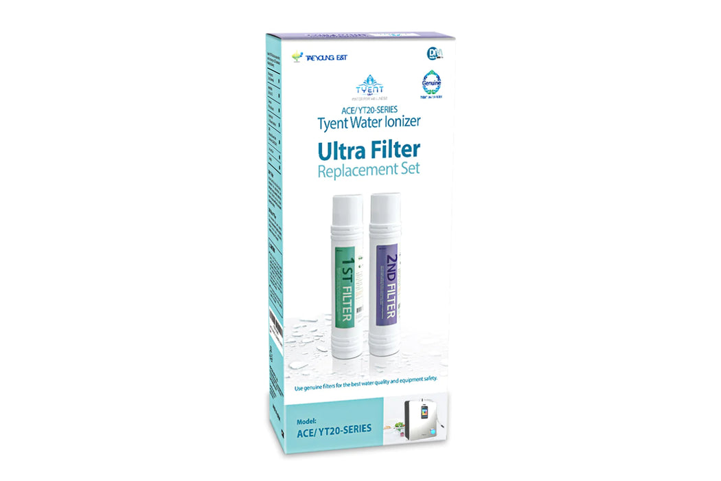 Tyent ACE Ultra Filter Set: Fits 11 & 13 Plate ACE Countertop Water Ionizers box