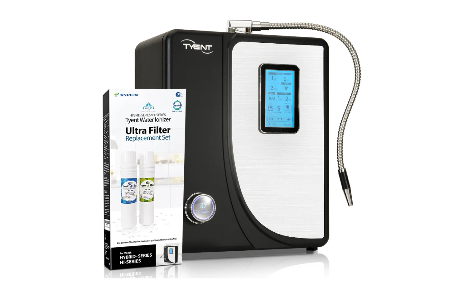 Tyent Ionized Water Machine with set of filters in the box