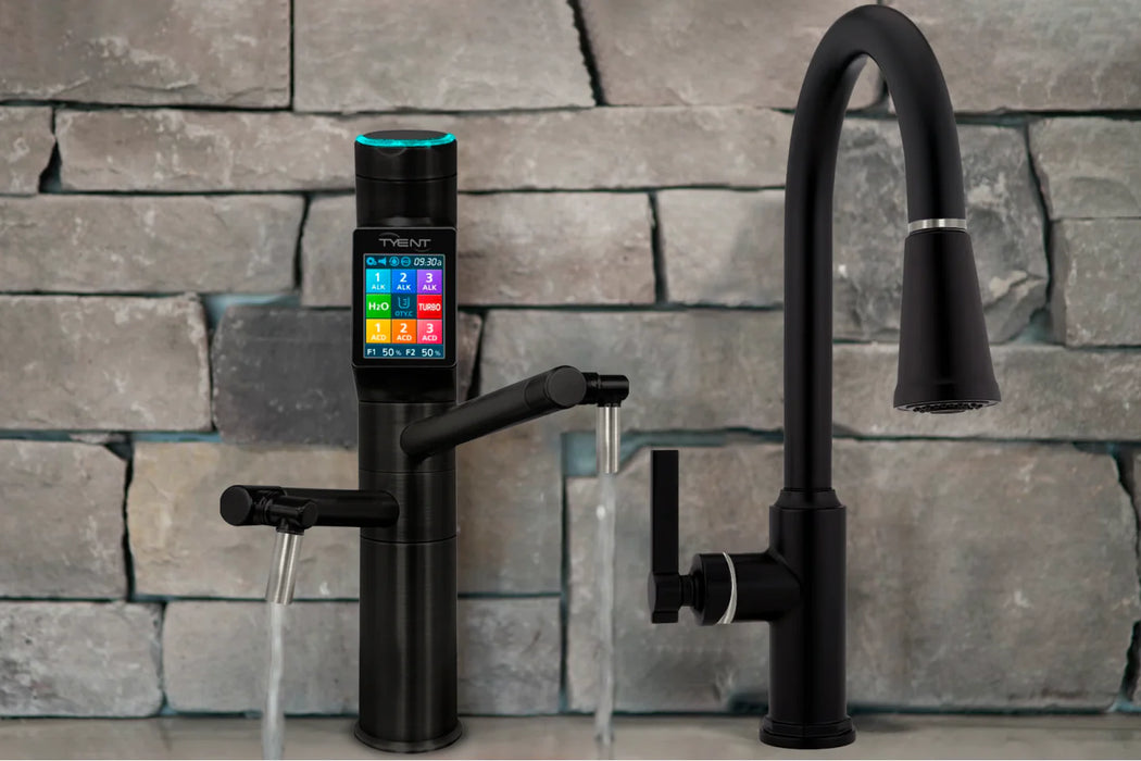 Tyent Hydrogen Water in use in the sink