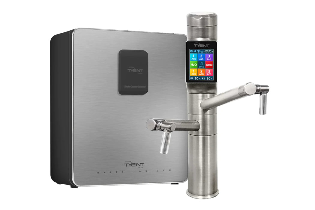 Tyent UCE-13 Plus Water Ionizer - Luxury Showroom Edition with titanium plate and LCD touchscreen view