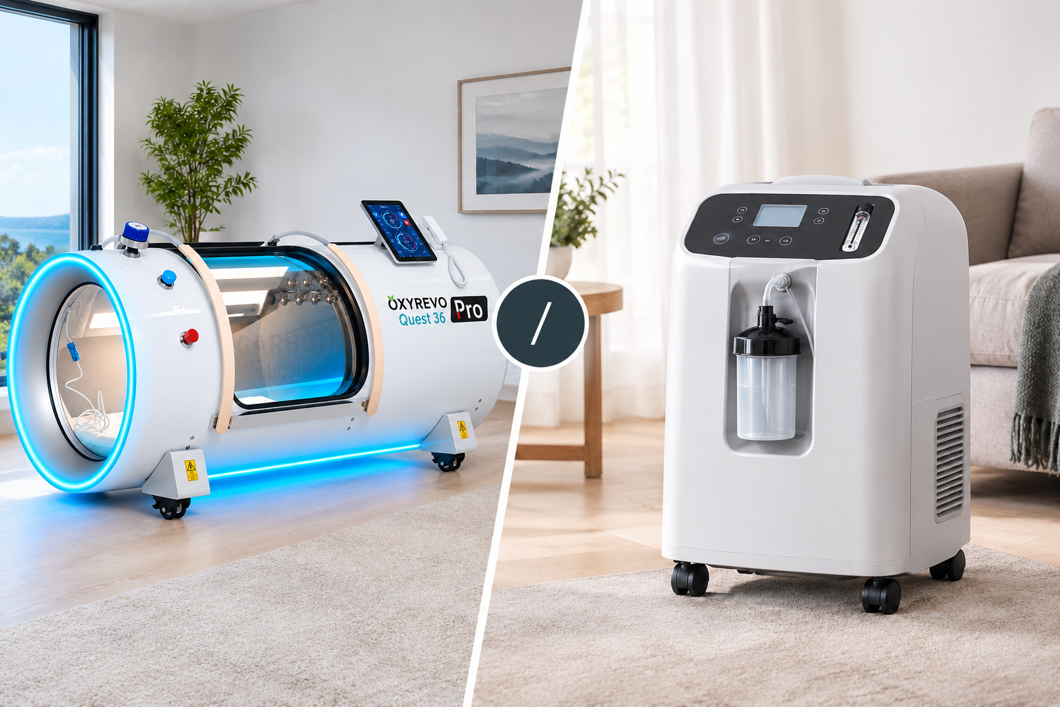 Hyperbaric Chamber vs Oxygen Concentrator