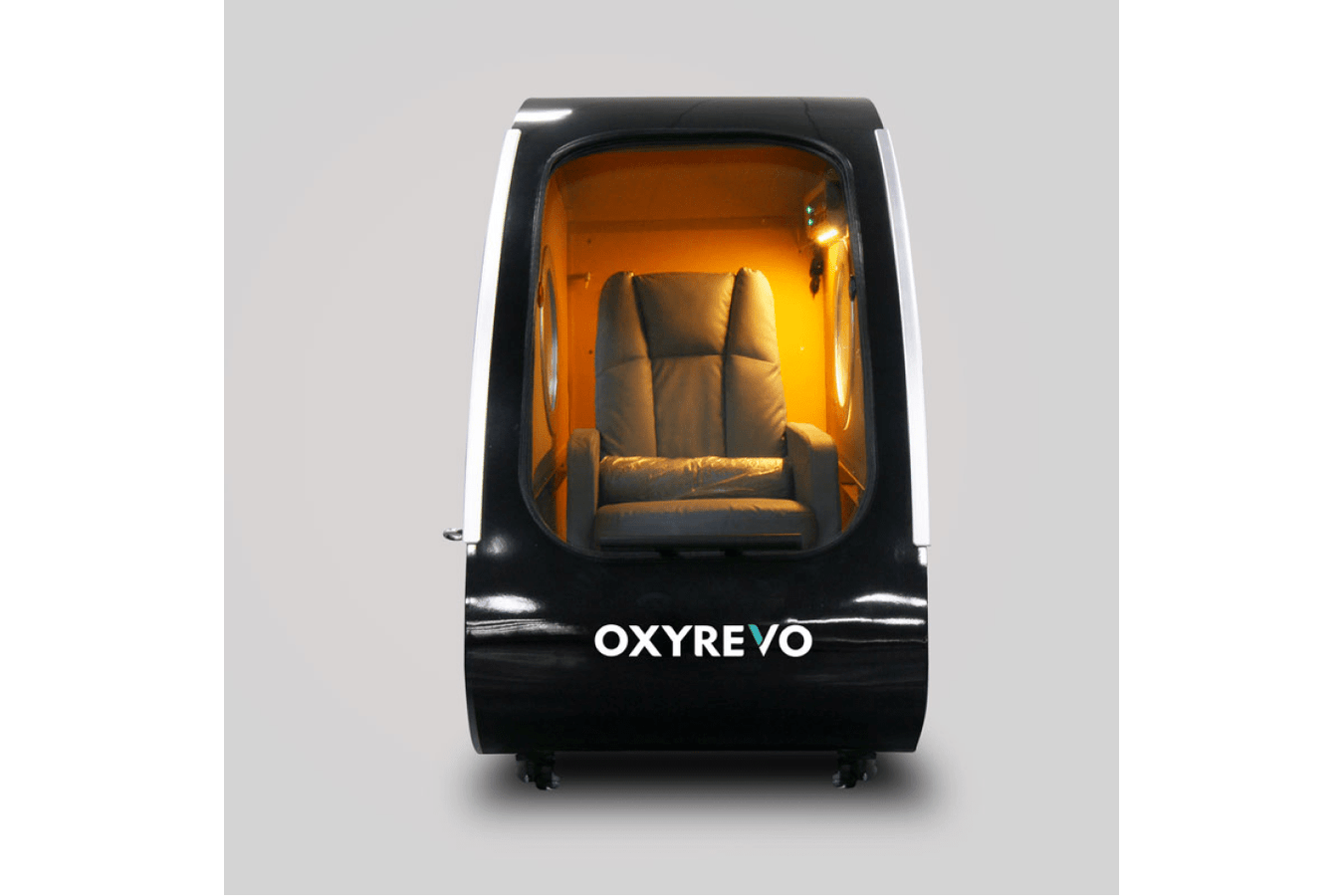Black Space60 Hard Shell Hyperbaric Chamber full front view