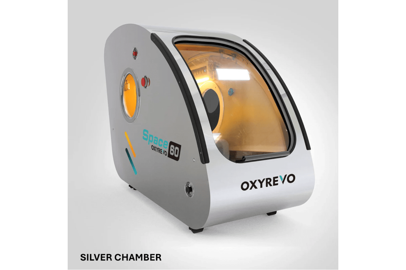 Oxyrevo 2.0 Ata Hyperbaric Chamber Specs, white color and Built from durable stainless steel