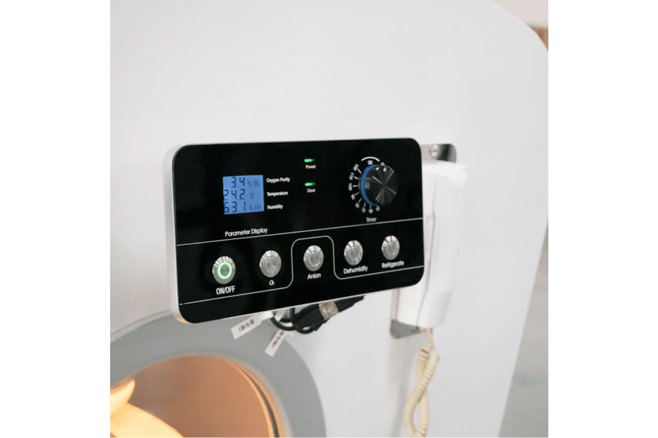 Oxyrevo 2.0 Ata Hyperbaric Chamber Specs, easy access of exterior control panel