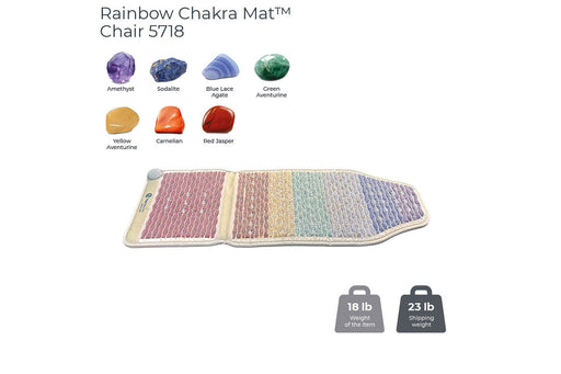 HealthyLine Rainbow Chakra Mat Chair 5718 Firm – Photon PEMF InfraMat Pro® - 1