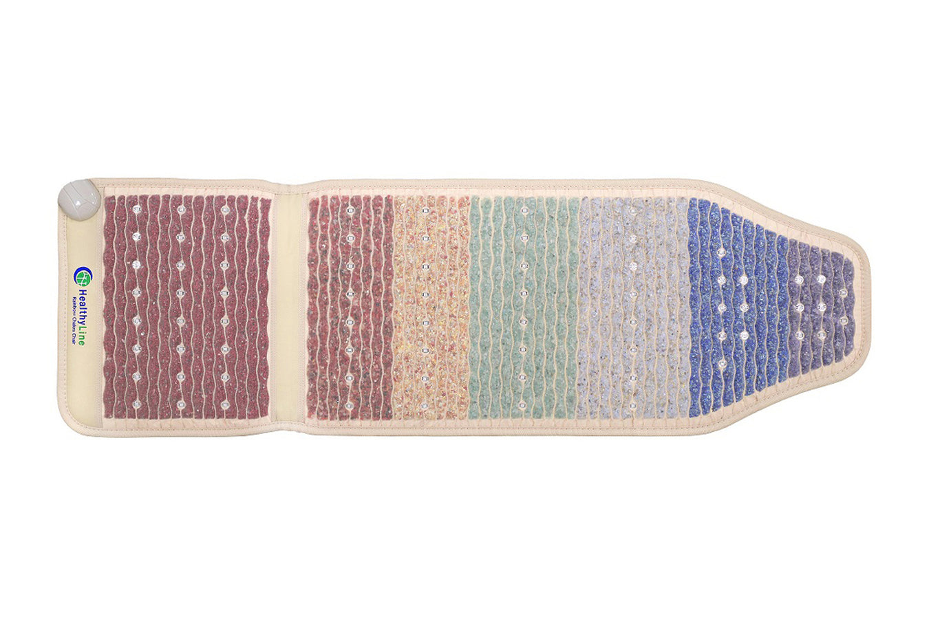 HealthyLine Rainbow Chakra Mat Chair 5718 Firm, Healthyline Inframat Pro top view