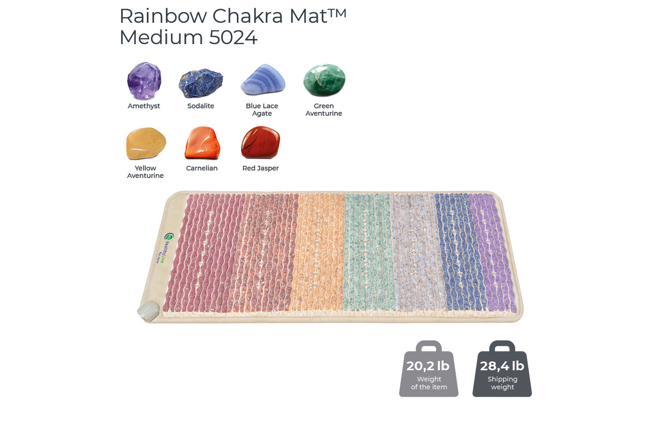 Healthyline Chakra Mat Gemstones
