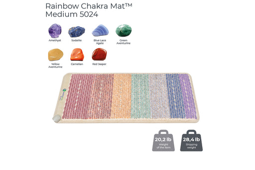 HealthyLine Rainbow Chakra Mat Medium 5024 Firm - Photon PEMF Inframat Pro 3rd Edition - 1