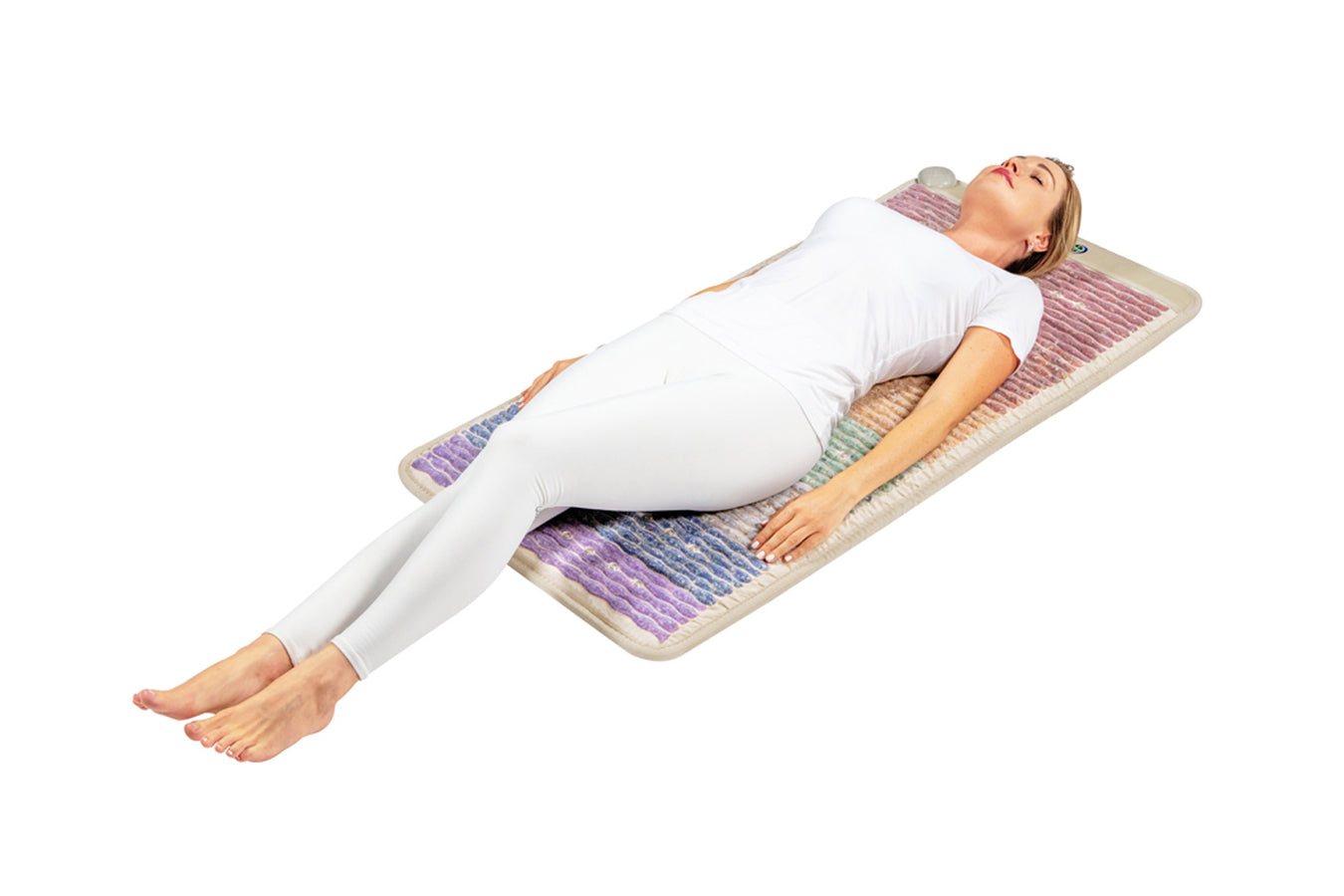 person using the Healthyline Inframat Pro Medium