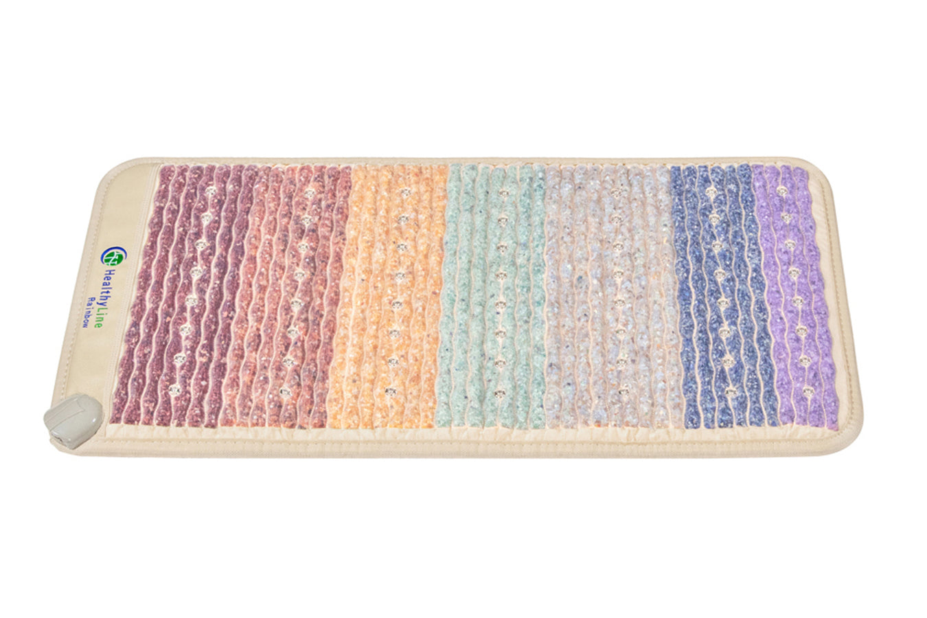 HealthyLine Rainbow Chakra Mat Small 4020 Firm angle 2