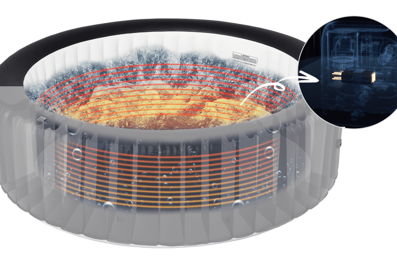 MSPA Portland 6 Person Hot Tub