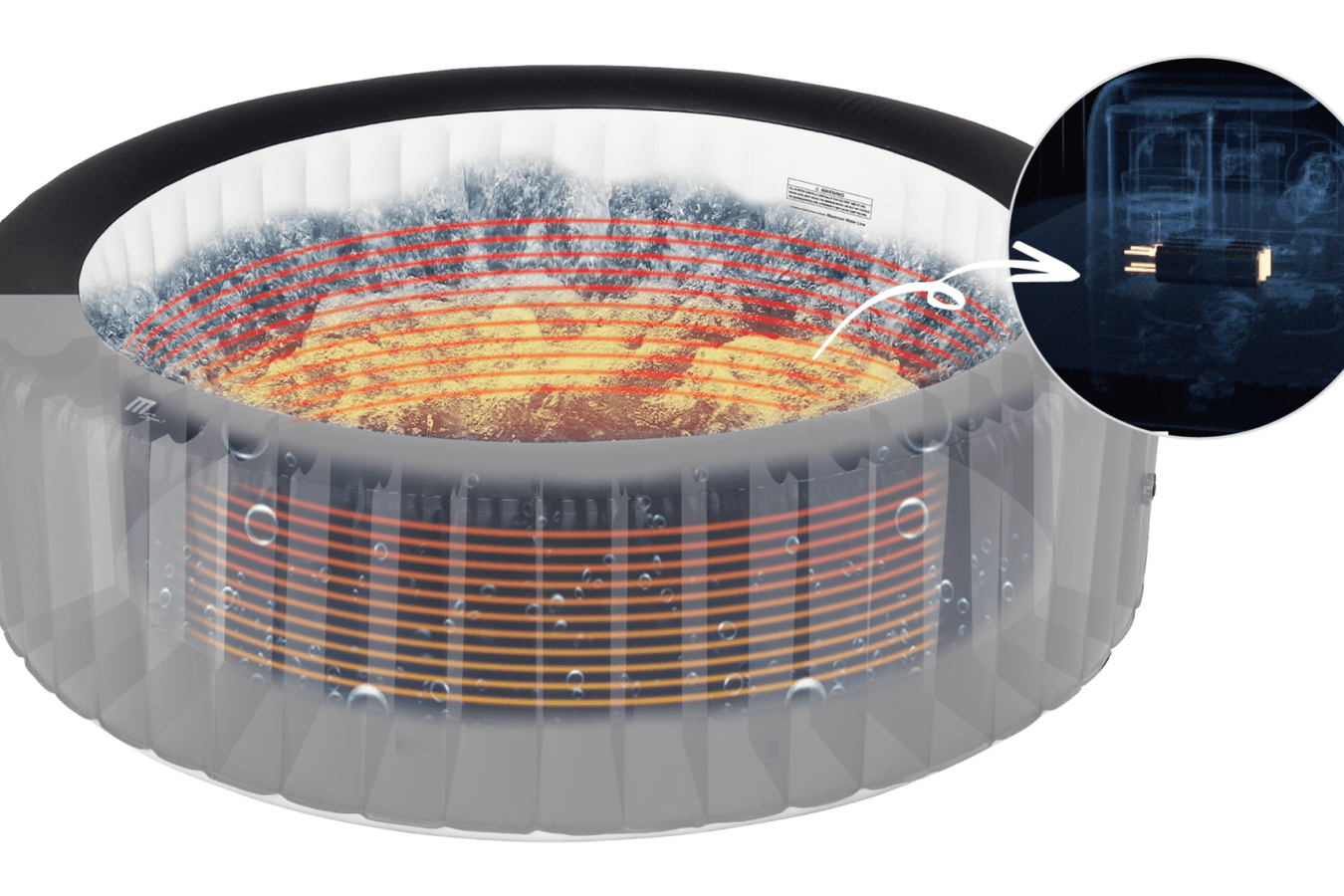 MSPA Vito 6 Person Hot Tub