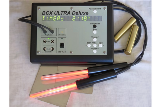 BCX Ultra Deluxe timer device with LED lights on a light background