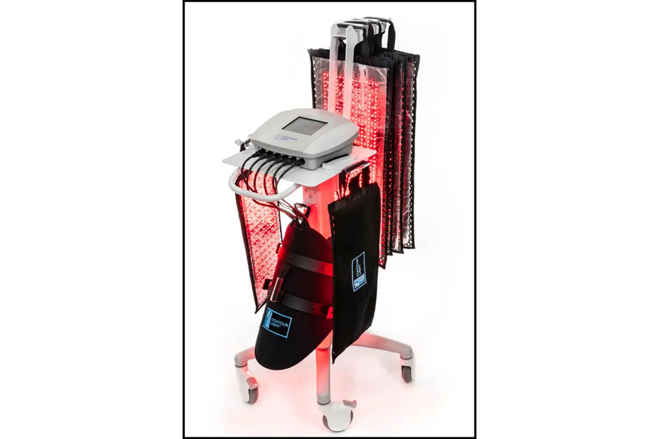 Contour Light Red Light Therapy with all package inclusions in the custom cart 