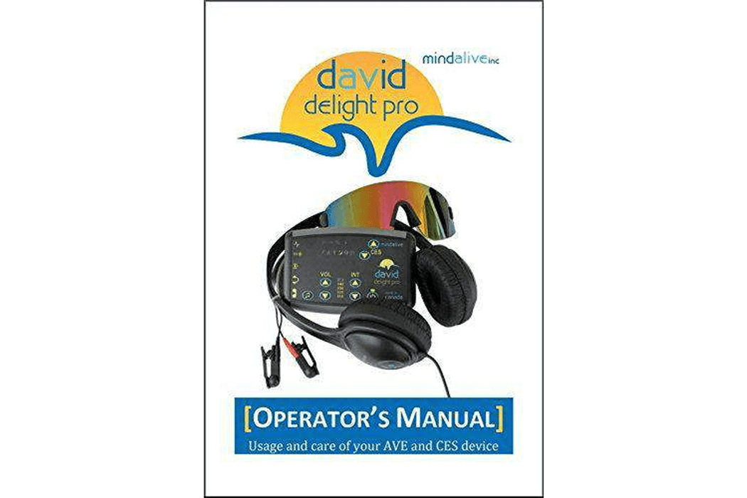 Manual image for DAVID Delight Pro with CES Light and Sound Therapy System