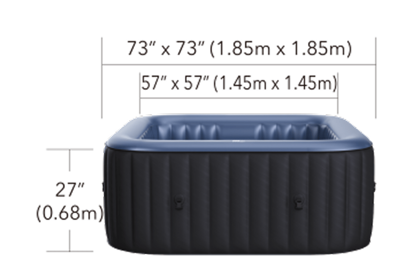 MSPA Tekapo 6 Person Hot Tub dims