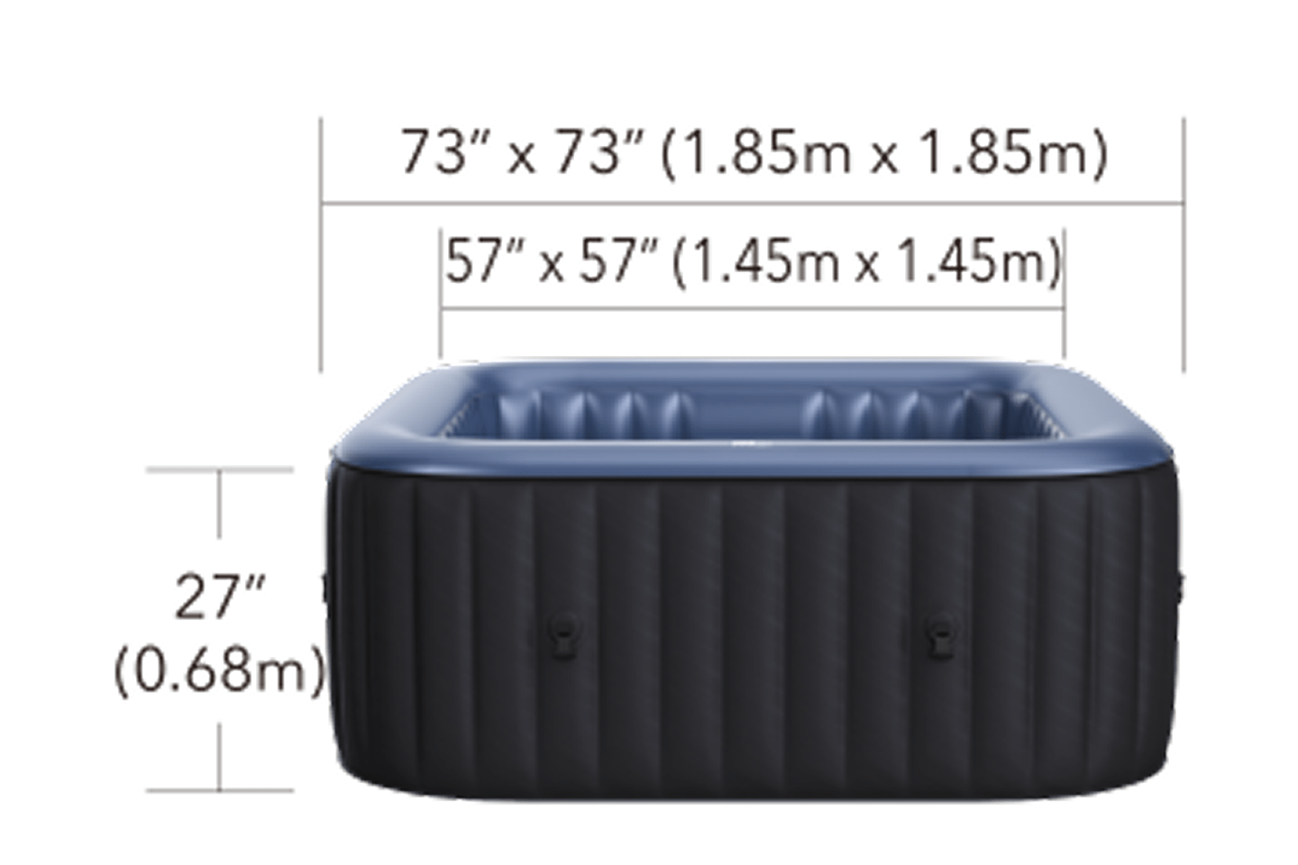 MSPA Tekapo 6 Person Hot Tub dims