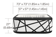 MSPA Soho 6 Person Hot Tub dims