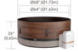 MSPA Duet Eco 6 Person Hot Tub dims