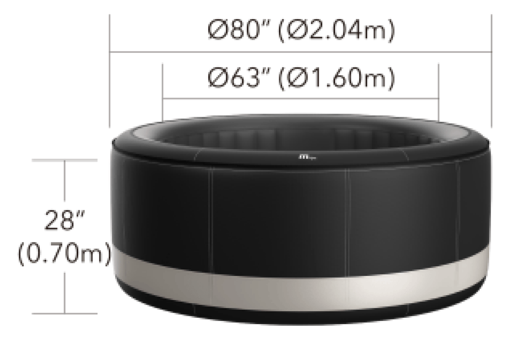 MSPA Camaro 6 Person Hot Tub dims