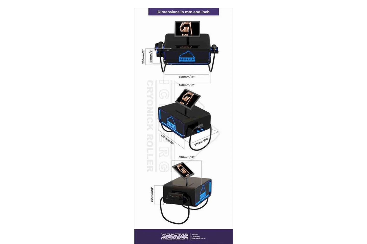VACUACTIVUS Iceberg Cryonick Roller Coolsculpting Machine