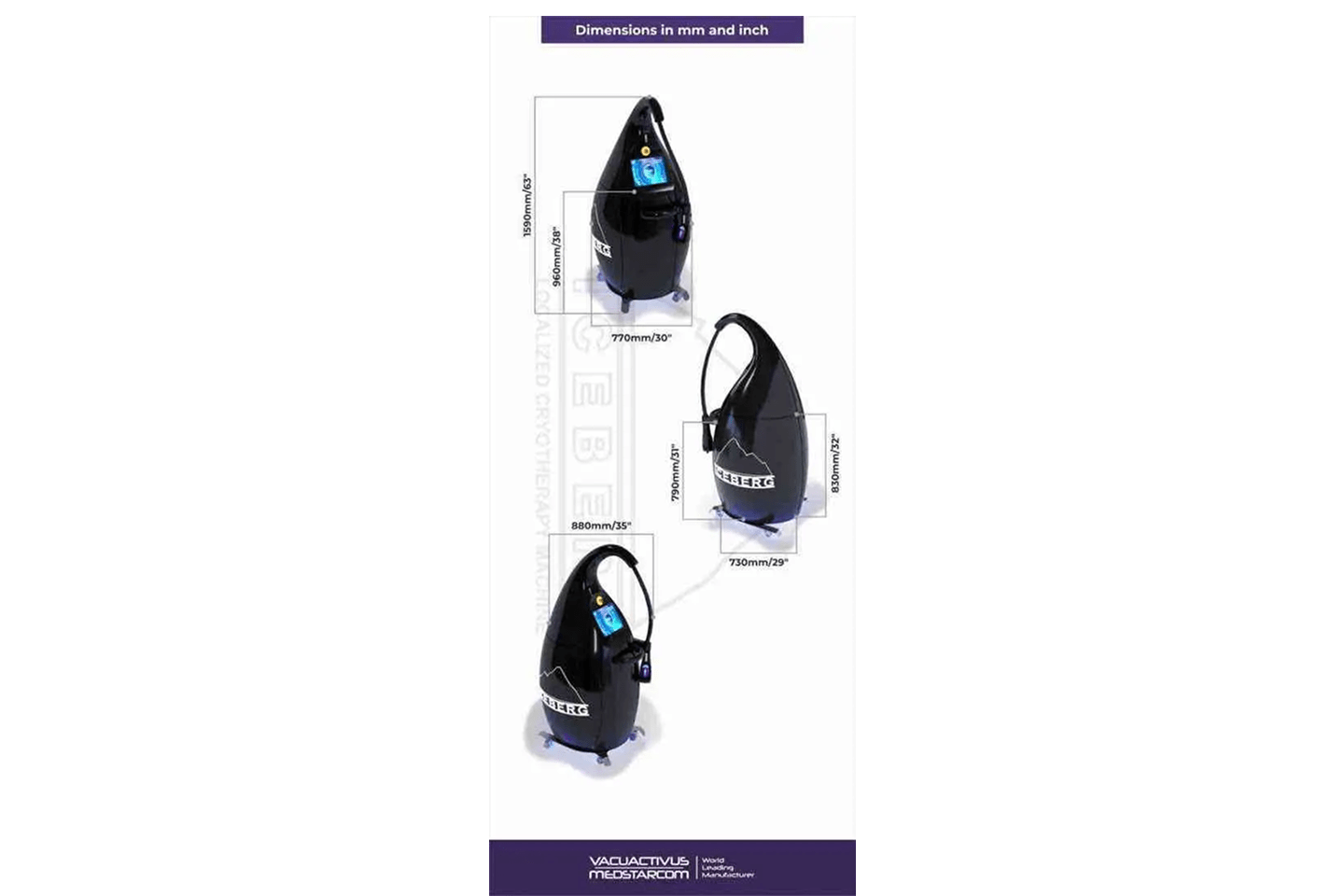 VACUACTIVUS Iceberg 50L Localized Cryotherapy Machine