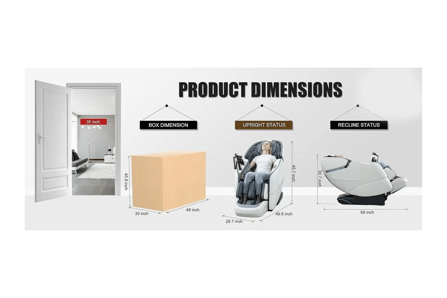 VACUACTIVUS De-stress Lounge Massage Chair