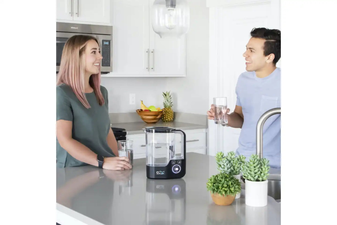 Echo Hydrogen Rich Water Pitcher In The Kitchen