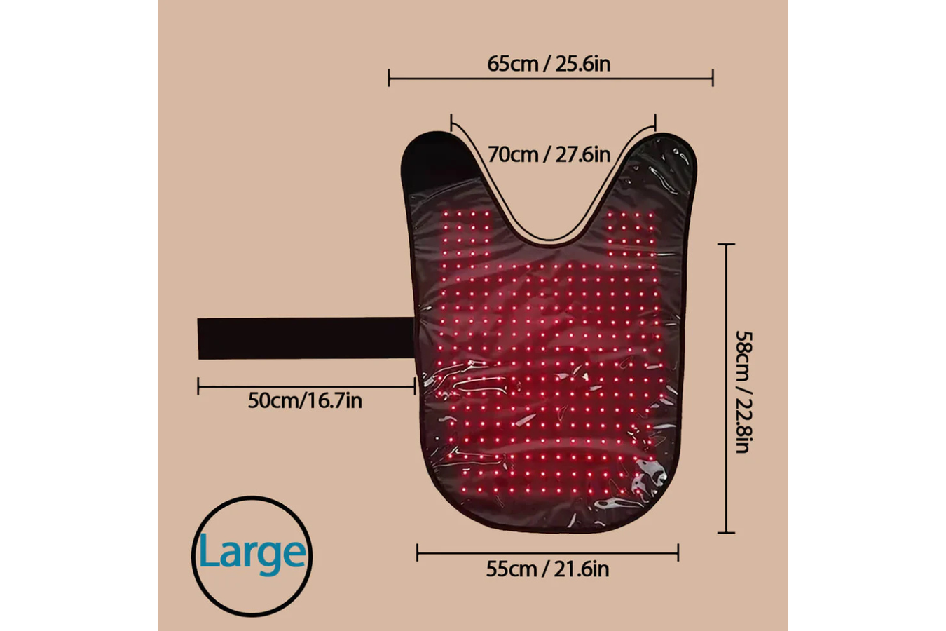 Equiviva Dog Red Light Therapy Blanket dimensions
