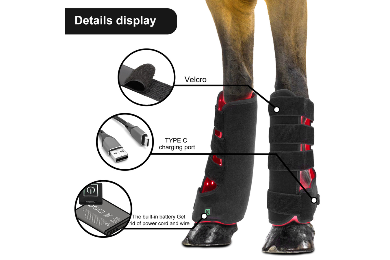 Equiviva Horse Red Light Therapy Leg Wrap
