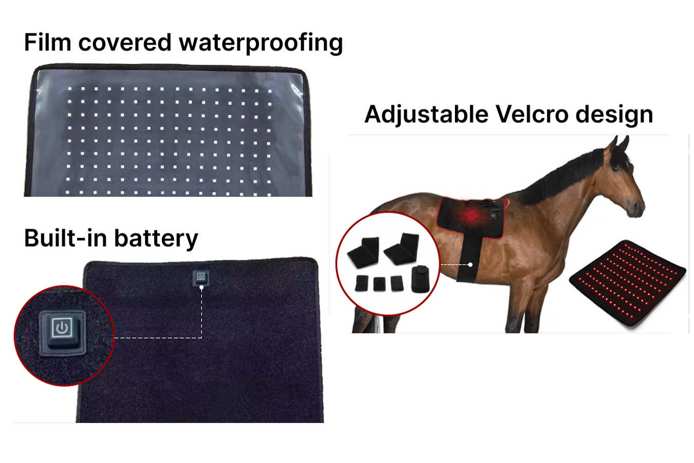 Equiviva Horse Red Light Therapy Back Wrap