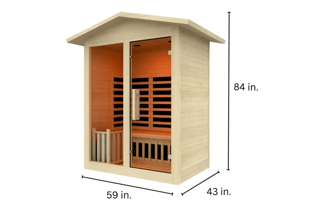 Heavenly Heat Outdoor 2 Person Sauna The Ultimate in Comfort and