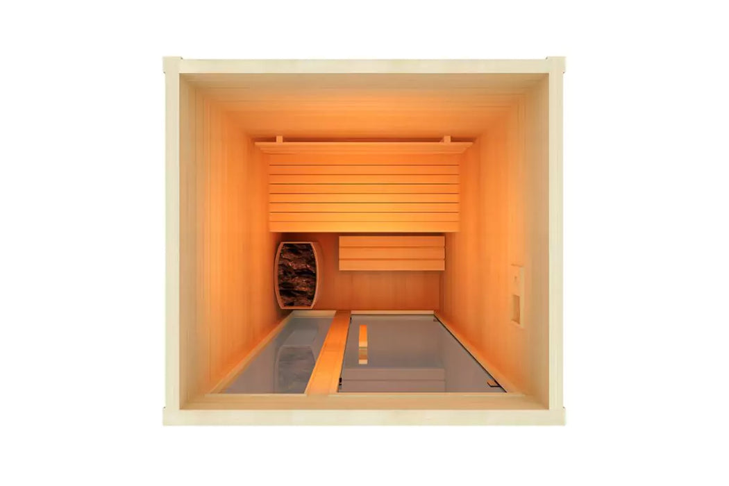 Heavenly Heat Traditional 1 Person Sauna Pure and Simple