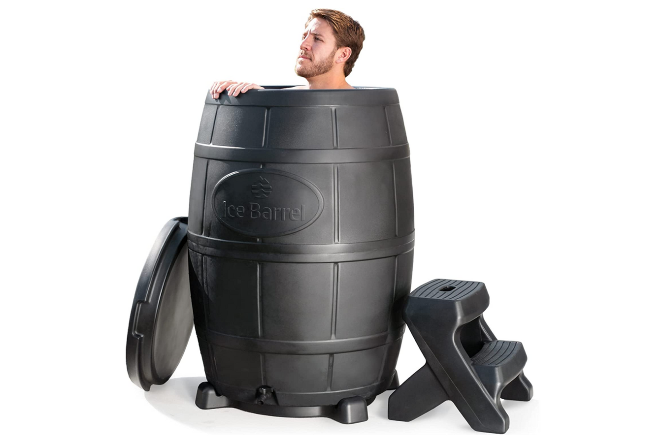 Penguin Chillers Ice Therapy barrel in use