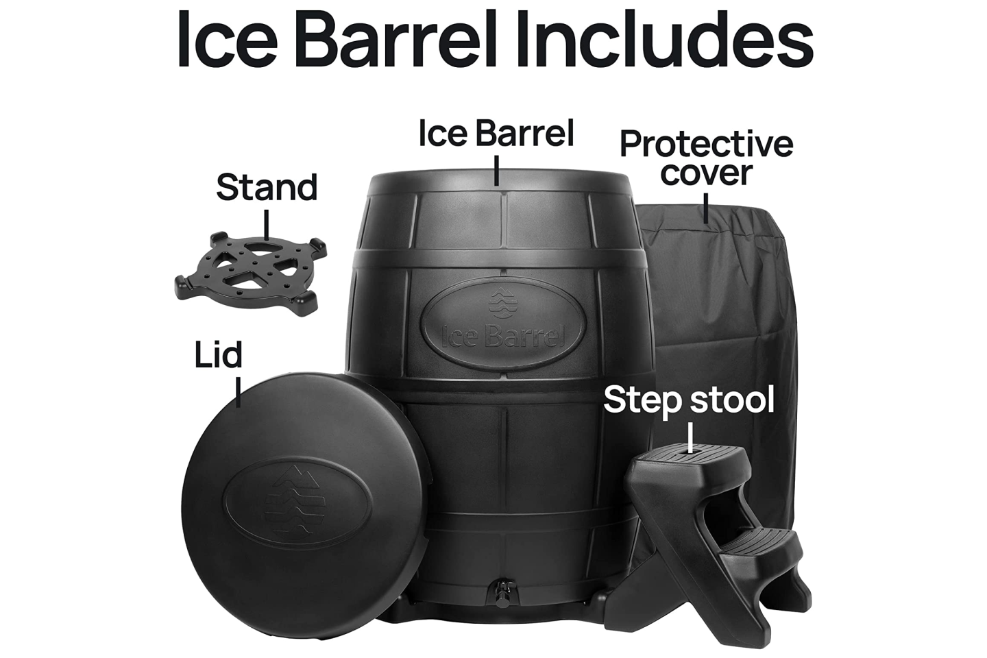 Ice Barrel Cold Plunge Therapy Inclusions