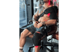 Red Light Therapy Knee Wrap, Shoulder Wrap, and Small Pad in use