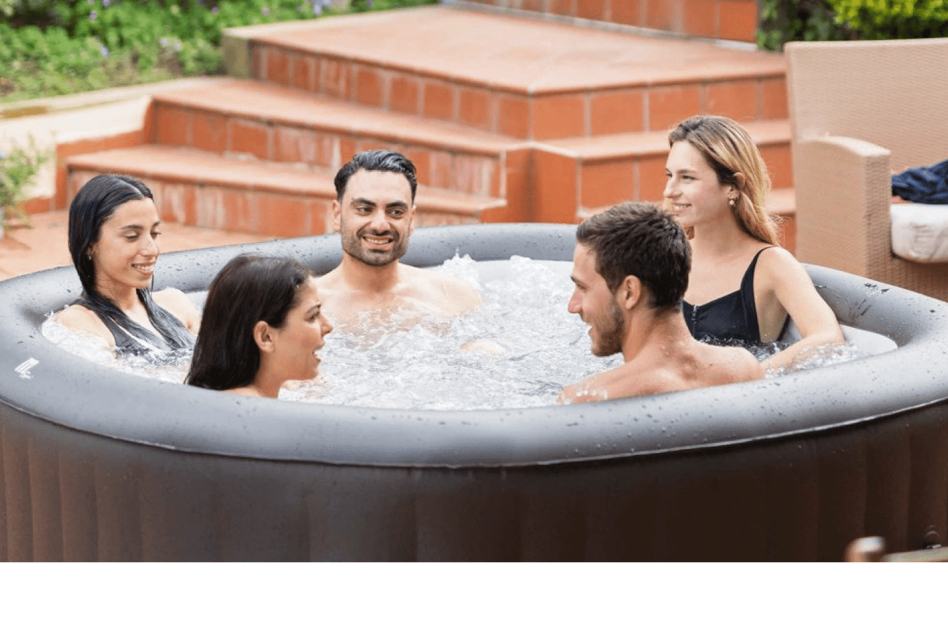 MSPA Vito 6 Person Hot Tub in use 2
