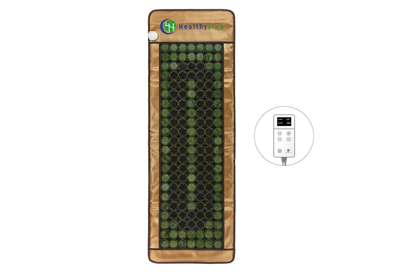 Gemstone Heat Therapy Mat By Healthyline and control unit