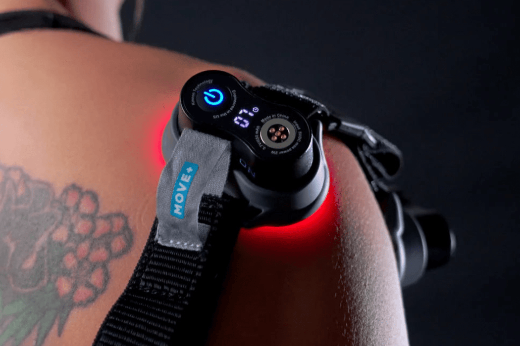 Kineon MOVE+ Pro Wearable Red Light Therapy Device shoulder