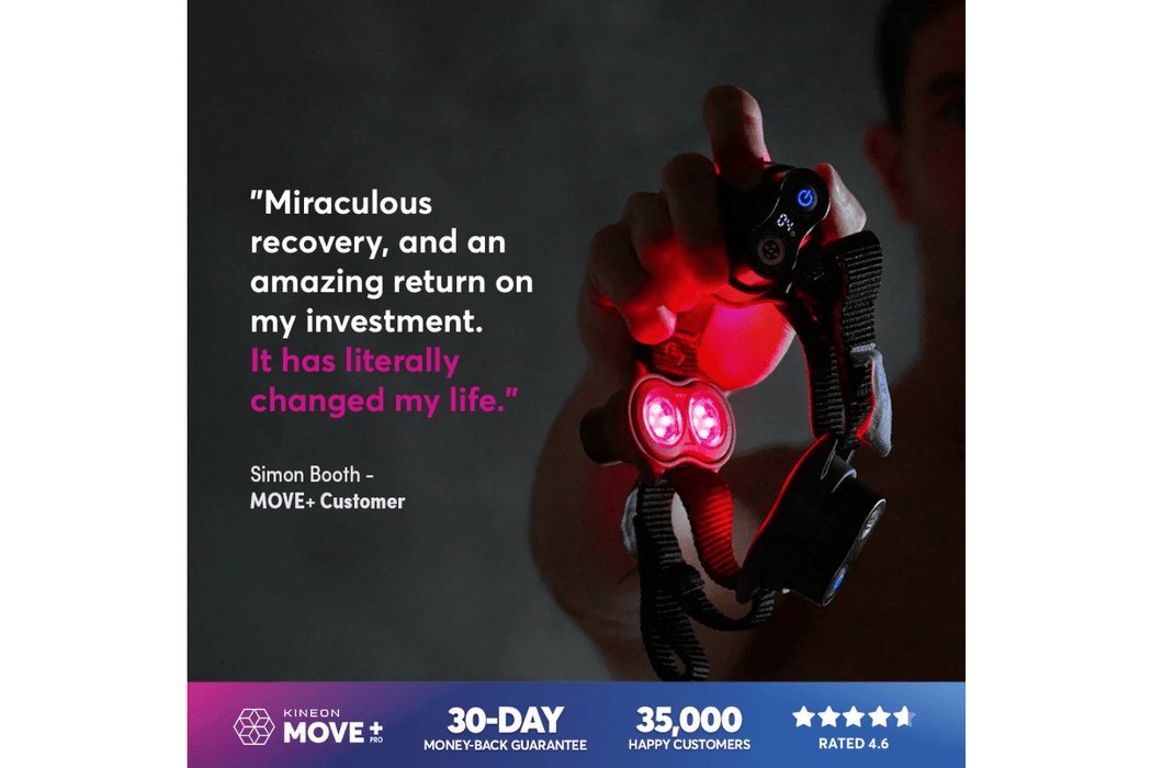 Kineon MOVE+ Pro Wearable Red Light Therapy Device cstomer review