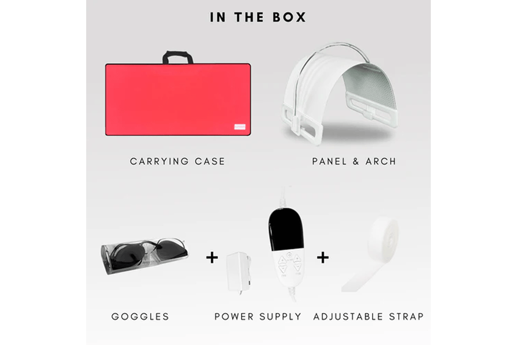 In the box for Lumara Illuminate Green Professional Green Light Therapy Panel