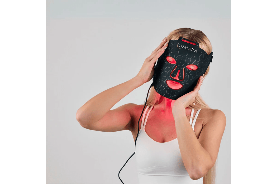 Lumara VISO Professional Red Light Therapy Mask in use