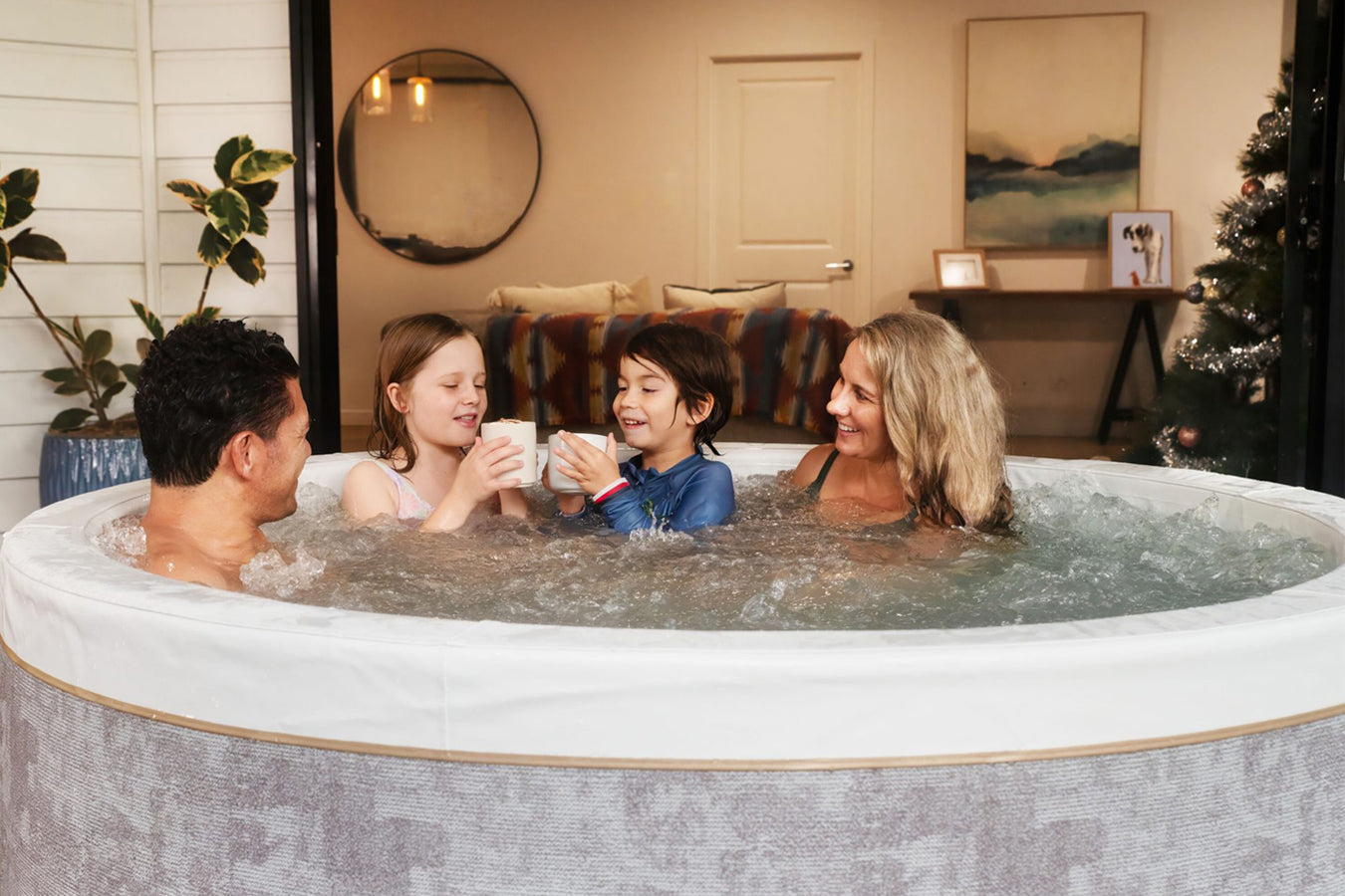 MSPA Cocoon Round 6 Person Hot Tub