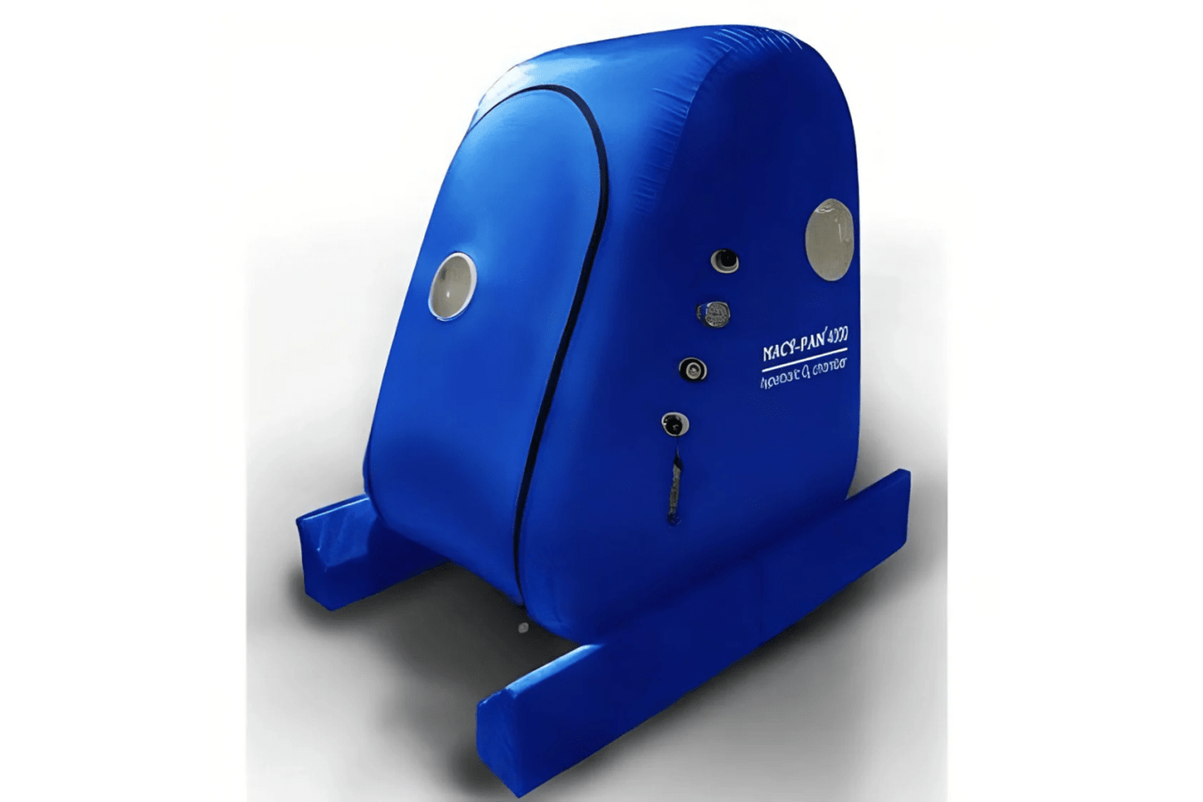 Macy Pan Mc4000 chamber blue in front and side view