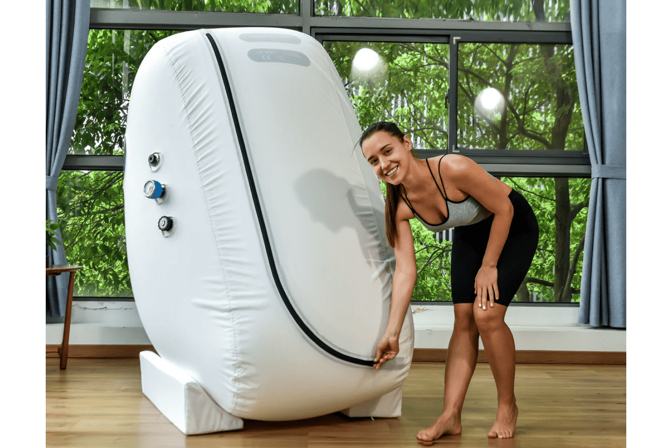 Macy-Pan L1 1.3 to 1.5 ATA Soft Sitting Hyperbaric Chamber with L shape YKK Zippers for easy entry and exit